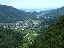 銚子渓付近からの眺め